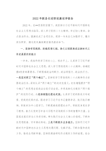 20XX年副县长述职述廉述学报告
