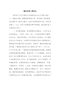 廉洁自律心得体会
