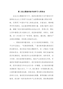 第二批主题教育读书班学习心得体会4