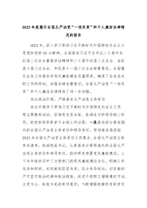 20XX年度履行全面从严治党一岗双责和个人廉洁自律情况的报告