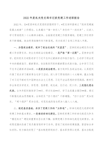 20XX年度机关党支部书记抓党建工作述职报告