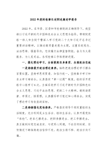 20XX年度的检察长述职述廉述学报告