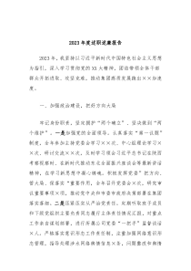 20XX年度述职述廉报告