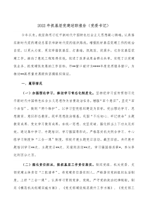 20XX年抓基层党建述职报告党委书记