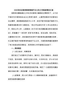 2025年纠正医药购销领域不正之风工作推进情况汇报精选8篇