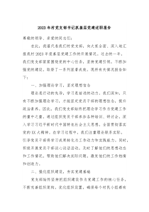 20XX年村党支部书记抓基层党建述职报告