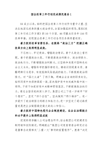 2篇20XX20XX年公司国企改革三年行动完成情况总结报告