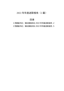 2篇20XX年年度述职报告