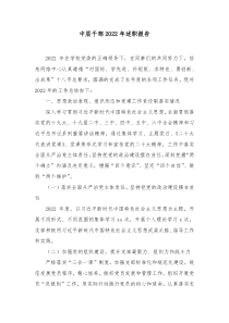 2篇中层干部20XX年述职报告