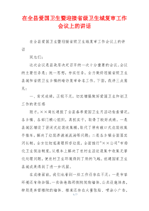 在全县爱国卫生暨迎接省级卫生城复审工作会议上的讲话