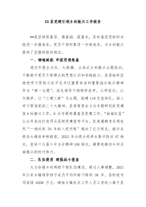 XX县党建引领乡村振兴工作报告