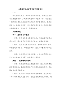 主题教育正反面典型案例剖析报告