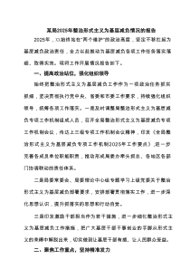 某局2025年整治形式主义为基层减负情况的报告精选（5篇）