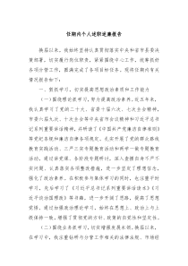 任期内个人述职述廉报告