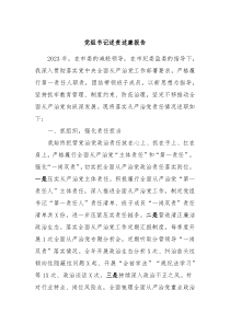 党组书记述责述廉报告