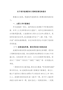关于我市流域防洪工程建设情况的报告