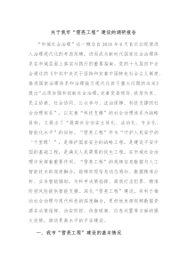 关于我市雪亮工程建设的调研报告