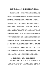 2025年中央八项规定读书班学习体会发言八篇