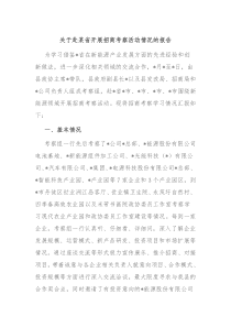 关于赴某省开展招商考察活动情况的报告