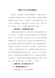 副镇长20XX年述职述廉报告