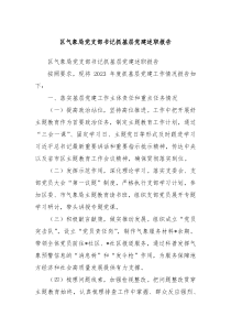 区气象局党支部书记抓基层党建述职报告