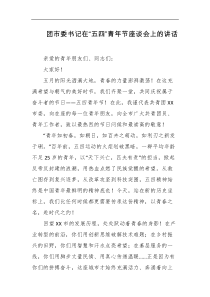团市委书记在五四青年节座谈会上的讲话