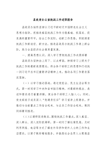 县政府办公室统战工作述职报告