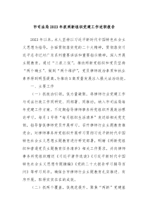 市司法局20XX年抓两新组织党建工作述职报告