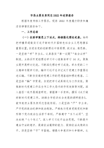 市局主要负责同志20XX年述职报告