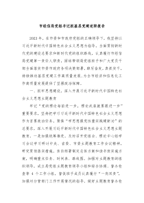 市经信局党组书记抓基层党建述职报告