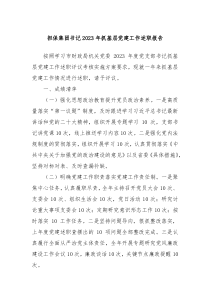担保集团书记20XX年抓基层党建工作述职报告