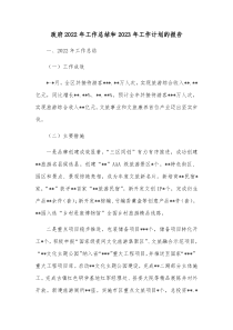 政府20XX年工作总结和20XX年工作计划的报告