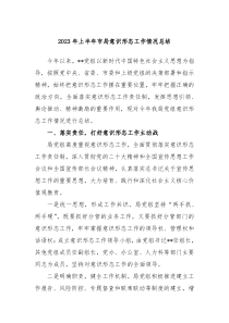 20XX年上半年市局意识形态工作情况总结