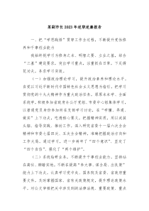 某副市长20XX年述职述廉报告