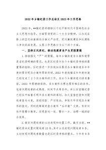 20XX年乡镇纪委工作总结及20XX年工作思路