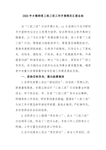 20XX年乡镇街道三抓三促工作开展情况汇报总结