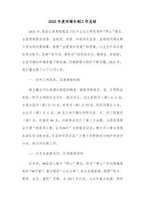20XX年度河湖长制工作总结