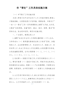 市“青壮”工作具体实施方案