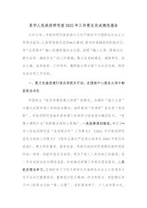 某市人民政府研究室20XX年工作要点完成情况报告