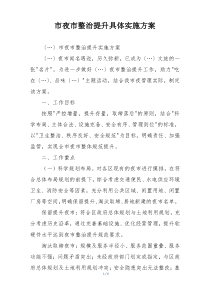 市夜市整治提升具体实施方案