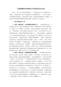 区委巡察2022年特色工作总结及2023计划