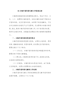 XX乡镇矛盾纠纷化解工作经验总结