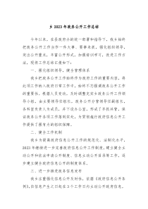 乡20XX年政务公开工作总结