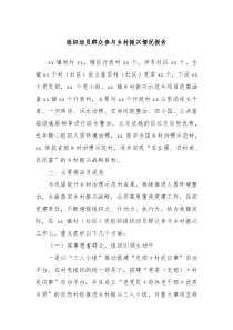 组织动员群众参与乡村振兴情况报告