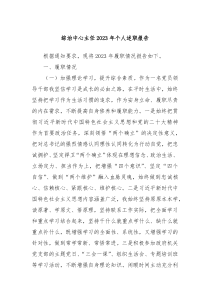 综治中心主任20XX年个人述职报告