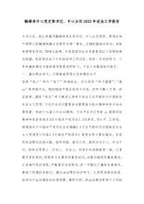 融媒体中心党支部书记中心主任20XX年述法工作报告