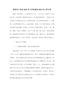某区红十字会2022年工作总结和2023年工作计划