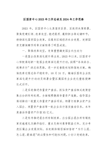 区国资中心20XX年工作总结及2024年工作思路