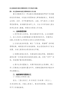 幼儿园2025年基孔肯雅热防控工作方案(精选12篇)