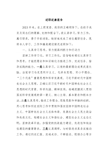 述职述廉报告